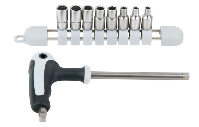 KS TOOLS Juego de llaves de vaso STAINLESS STEEL, 9 pzs ( 910.2450 )