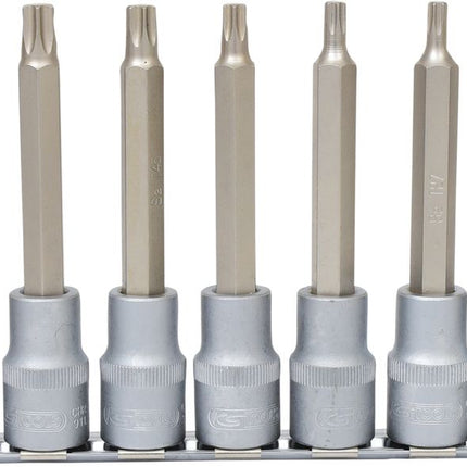 KS TOOLS 1/2" Bit-Stecknuss-Satz Torx, lang, 9-tlg, T20-T60 ( 911.1520 ) - Toolbrothers