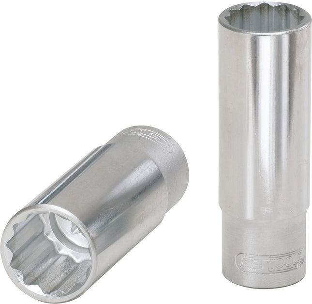 KS TOOLS 1/2" 12-kant-Stecknuss, lang, 7/16" ( 917.1288 ) - Toolbrothers