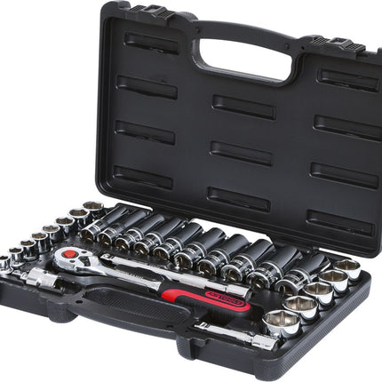 KS TOOLS 3/8' Juego de llaves de vaso CHROMEplus 27 pzs ( 918.0627 )