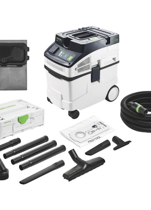 Festool CLEANTEC CT 25 E Absaugmobil 1200 W 25 l ( 577498 ) + RS-ST D 27/36-Plus Reinigungsset ( 577257 ) + LL-FIS-CT25 Longlife Filtersack ( 577485 ) - Toolbrothers