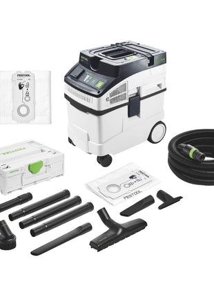 Festool CLEANTEC CT 25 E Absaugmobil 1200 W 25 l ( 577498 ) + RS-ST D 27/36-Plus Reinigungsset ( 577257 ) + SELFCLEAN Filtersack ( 577484 ) - Toolbrothers