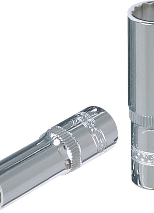 KS TOOLS 1/4" CHROMEplus 12-kant-Stecknuss, lang, 3/8" ( 918.1615 ) - Toolbrothers