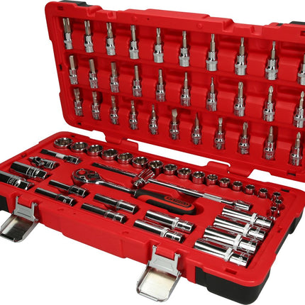 KS TOOLS 3/8" CHROMEplus Steckschlüssel-Satz, 66-tlg ( 958.0666 ) - Toolbrothers