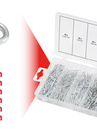 KS TOOLS Sortiment Federsplinte, 1,8x33 - 3,9x75, 150-tlg ( 970.0060 ) - Toolbrothers