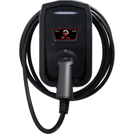 KS TOOLS Wallbox efuturo con cavo di ricarica tipo 2, 1 fase, fino a 7,4 kW, 32 A, 230 V, modalità 3, con controllo accessi RFID, senza contatore elettrico ( 117.7572 )