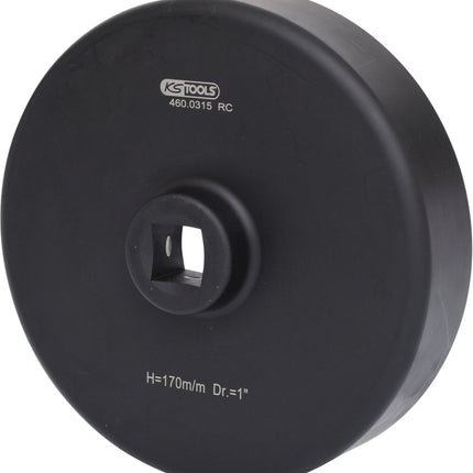 KS TOOLS 1" Achsmuttern-Schlüssel, 6-kant, kurz, 170mm ( 460.0315 ) - Toolbrothers