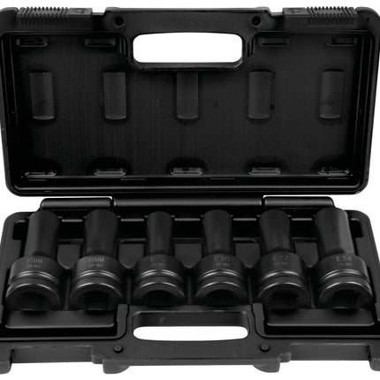 KS TOOLS 3/4" Kraft-Stecknuss-Satz, 6-tlg ( 460.1505 ) - Toolbrothers