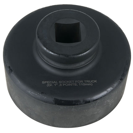 KS TOOLS Llave para tuercas de eje de 1', 8 cantos, corta, 110 mm ( 460.3320 )