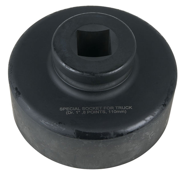 KS TOOLS Llave para tuercas de eje de 1', 8 cantos, corta, 110 mm ( 460.3320 )