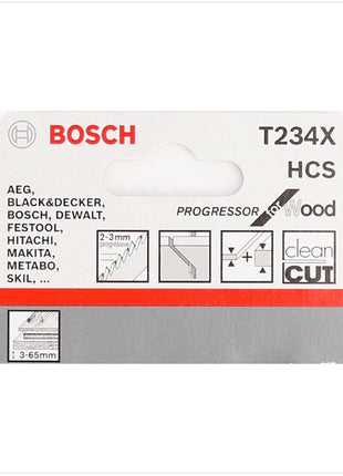 Bosch T 234 X Stichsägeblätter Progressor for Wood 5 Stk. 117 mm ( 2608633528 ) - Toolbrothers