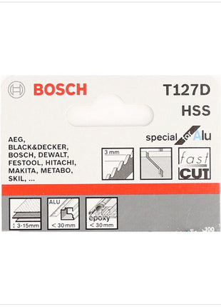 Bosch T 127 D Stichsägeblätter Special for Alu 5 Stk. 100 mm ( 2608631017 ) - Toolbrothers