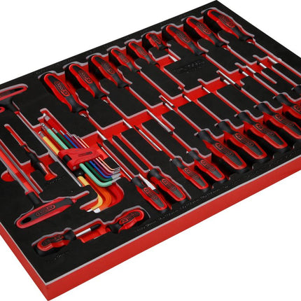 KS TOOLS Schraubendreher-Satz in Schaumstoffeinlage, 34-tlg ( 811.0034 )
