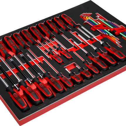 KS TOOLS Schraubendreher-Satz in Schaumstoffeinlage, 41-tlg ( 811.0041 )