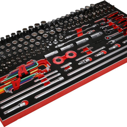 KS TOOLS 1/4'' + 3/8'' Steckschlüssel-Satz in Schaumstoffeinlage, 183-tlg ( 813.0183 ) - Toolbrothers