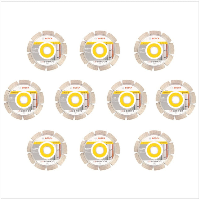 Bosch Diamant Trennscheibe 10 er Set 125 x 22,23 mm Standard for Universal ( 2608602192 ) - Toolbrothers