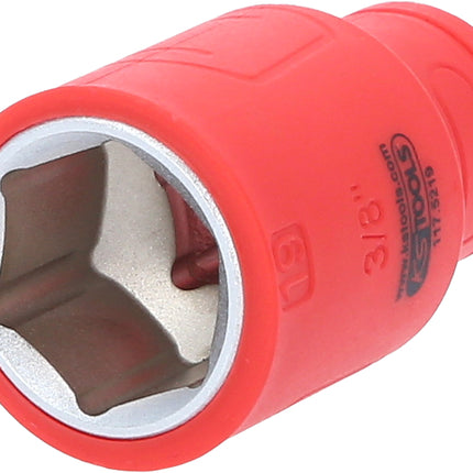 KS TOOLS 3/8" Isolierte Stecknuss, 19mm ( 117.5219 )