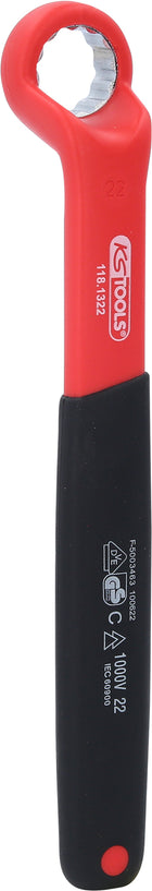 KS TOOLS Llave de estrella aislada, acodada, 22 mm ( 118.1322 )