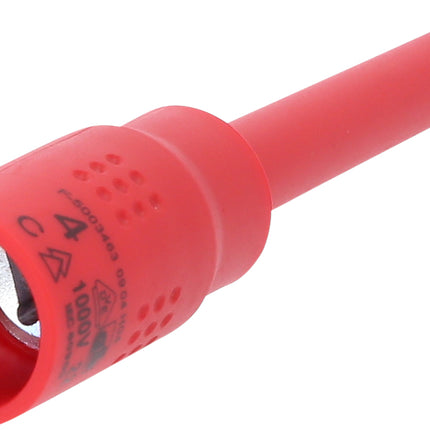 KS TOOLS 3/8" Isolierte Bit-Stecknuss Innensechskant, 4mm, 122mm lang ( 118.3871 ) - Toolbrothers