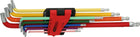 KS TOOLS Kugelkopf-Torx-Winkelstiftschlüssel-Satz, extra lang und 108° abgewinkelt, 9-tlg ( 151.4530 )
