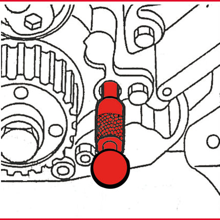KS TOOLS Jeu d'outils de réglage moteur pour Fiat / Iveco, 5 pcs ( 400.0400 )