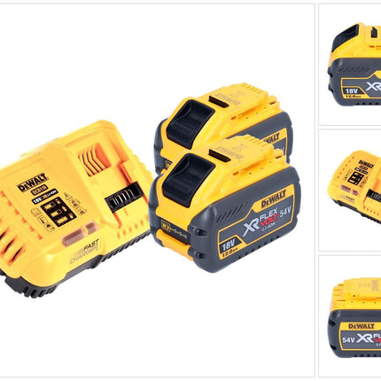 DeWalt DCB 118 Y2 Akku Starter Set 18 V / 54 V 2x XR FLEXVOLT Akku 12 Ah + Ladegerät