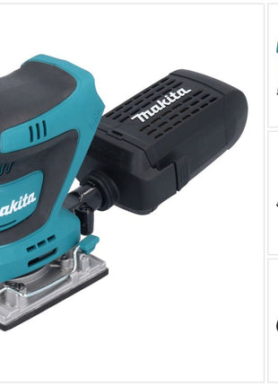 Makita DBO 484 Z Cordless orbital sander 18 V 112 x 102 mm Solo - without battery, without charger