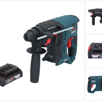 Bosch GBH 18V-21 Professional Akku Bohrhammer 18 V 2,0 J SDS plus Brushless + 1x Akku 2,0 Ah - ohne Ladegerät