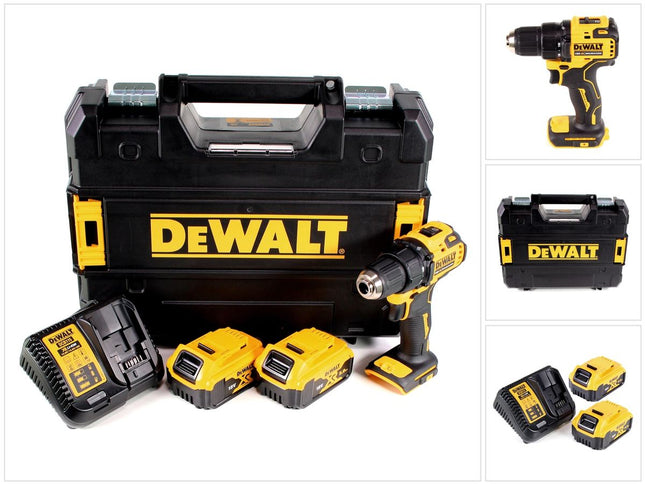 DeWalt DCD 708 P2T cordless drill driver 18 V Li-Ion Brushless in TSTAK box + 2 x 5.0 Ah battery + charger