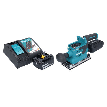 Makita DBO 382 RM1 Cordless orbital sander 18 V 93 x 185 mm brushless + 1x rechargeable battery 4.0 Ah + charger