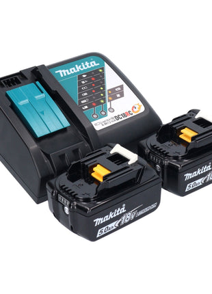Makita DBO 382 RT cordless orbital sander 18 V 93 x 185 mm brushless + 2x rechargeable battery 5.0 Ah + charger