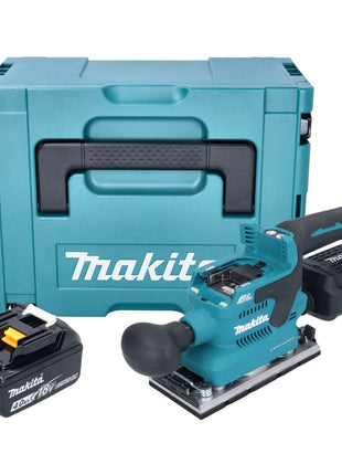 Makita DBO 382 M1J Akumulatorowa szlifierka oscylacyjna 18 V 93 x 185 mm bezszczotkowa + 1x akumulator 4,0 Ah + Makpac - bez ładowarki