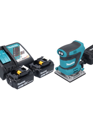 Akumulatorowa szlifierka oscylacyjna Makita DBO 484 RM 18 V 112 x 102 mm + 2x akumulator 4,0 Ah + ładowarka