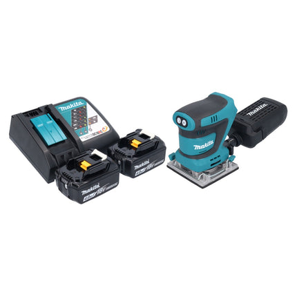 Akumulatorowa szlifierka oscylacyjna Makita DBO 484 RM 18 V 112 x 102 mm + 2x akumulator 4,0 Ah + ładowarka