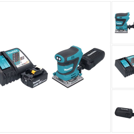 Makita DBO 484 RG1 Akku Schwingschleifer 18 V 112 x 102 mm + 1x Akku 6,0 Ah + Ladegerät