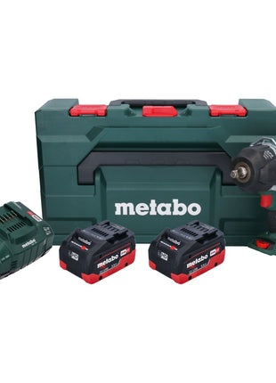 Metabo SSW 18 LTX 1450 BL avvitatore a impulsi a batteria 18 V 1450 Nm ( 602401660 ) senza spazzole + 2x batteria ricaricabile 5,5 Ah + caricatore + metaBOX