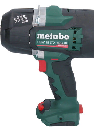Metabo SSW 18 LTX 1450 BL avvitatore a impulsi a batteria 18 V 1450 Nm ( 602401660 ) senza spazzole + 2x batteria ricaricabile 5,5 Ah + caricatore + metaBOX