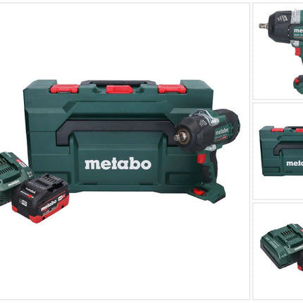 Metabo SSW 18 LTX 1450 BL Visseuse à choc sans fil 18 V 1450 Nm Brushless + 1x batterie 8,0 Ah + chargeur + metaBOX