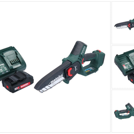 Akumulatorowa pilarka do przycinania Metabo MS 18 LTX 15 18 V 15 cm 5 m/s + 1x akumulator 2,0 Ah + ładowarka