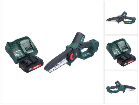 Metabo MS 18 LTX 15 cordless pruning saw 18 V 15 cm 5 m/s + 1x rechargeable battery 2.0 Ah + charger