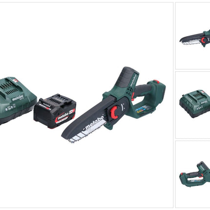 Akumulatorowa pilarka do przycinania Metabo MS 18 LTX 15 18 V 15 cm 5 m/s + 1x akumulator 4,0 Ah + ładowarka