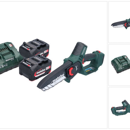 Metabo MS 18 LTX 15 scie sans fil 18 V 15 cm 5 m/s + 2x batterie 4,0 Ah + chargeur