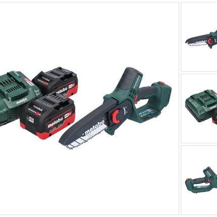 Akumulatorowa pilarka do gałęzi Metabo MS 18 LTX 15 18 V 15 cm 5 m/s + 2x akumulator 5,5 Ah + ładowarka