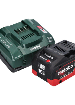 Metabo WVB 18 LTX BL 15-125 Meuleuse d'angle sur batterie Quick 18 V 125 mm sans balais + 1x batterie 10,0 Ah + chargeur + métaBOX