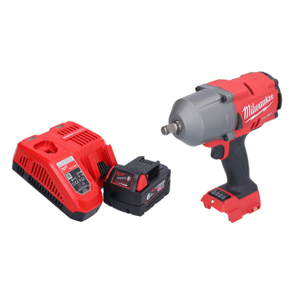 Milwaukee M18 FHIWF12-601 atornillador de impacto inalámbrico 18 V 1356 Nm 1/2" sin escobillas + 1x batería 6,0 Ah + cargador