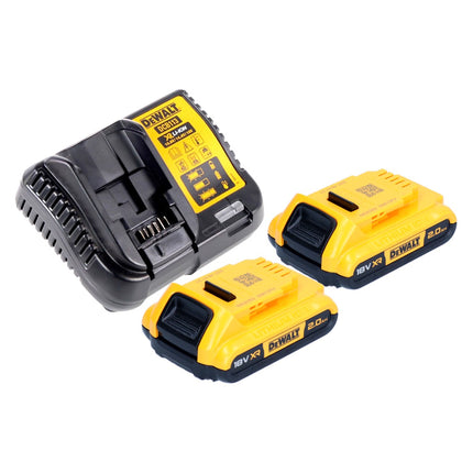 DeWalt DCD 800 D2T Akku Bohrschrauber 18 V 90 Nm Brushless + 2x Akku 2,0 Ah + Ladegerät + TSTAK