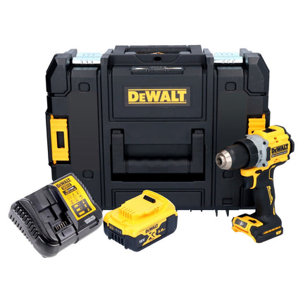Taladro atornillador inalámbrico DeWalt DCD 800 P1T 18 V 90 Nm sin escobillas + 1x batería 5,0 Ah + cargador + TSTAK