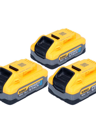 DeWalt DCBP 518 H3 battery set 3x Powerstack battery 18 V 5.0 Ah / 5000 mAh XR Li-Ion - with charge level indicator