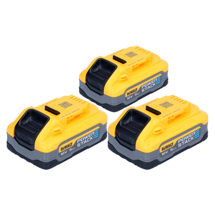 Zestaw akumulatorów DeWalt DCBP 518 H3 3x akumulator Powerstack 18 V 5,0 Ah / 5000 mAh XR Li-Ion - ze wskaźnikiem poziomu naładowania
