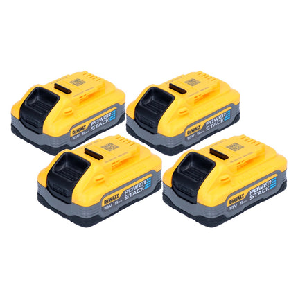 Kit di batterie DeWalt DCBP 518 H4 4x batterie Powerstack 18 V 5,0 Ah / 5000 mAh XR Li-Ion - con indicatore di carica